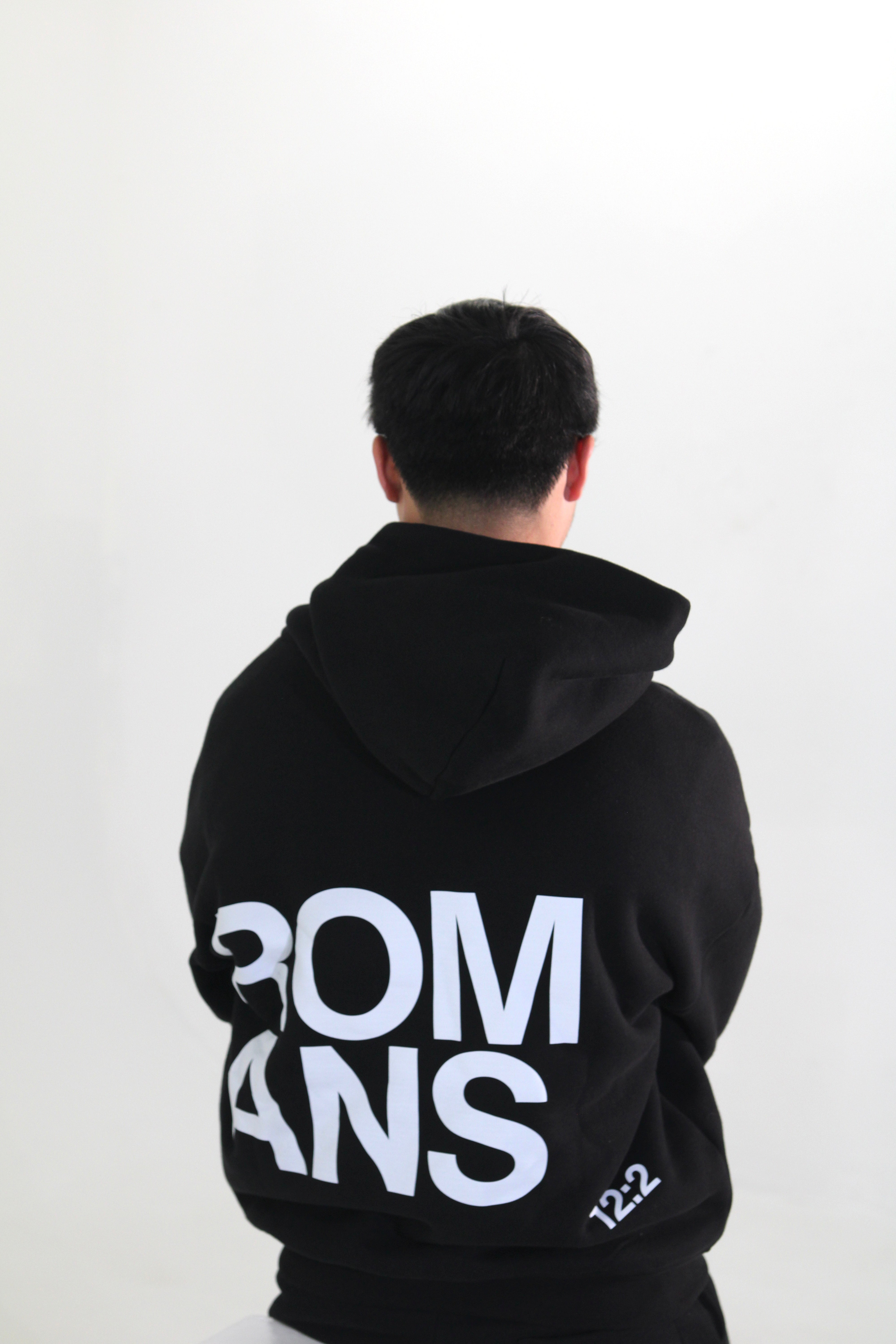 Romans Black Hoodie