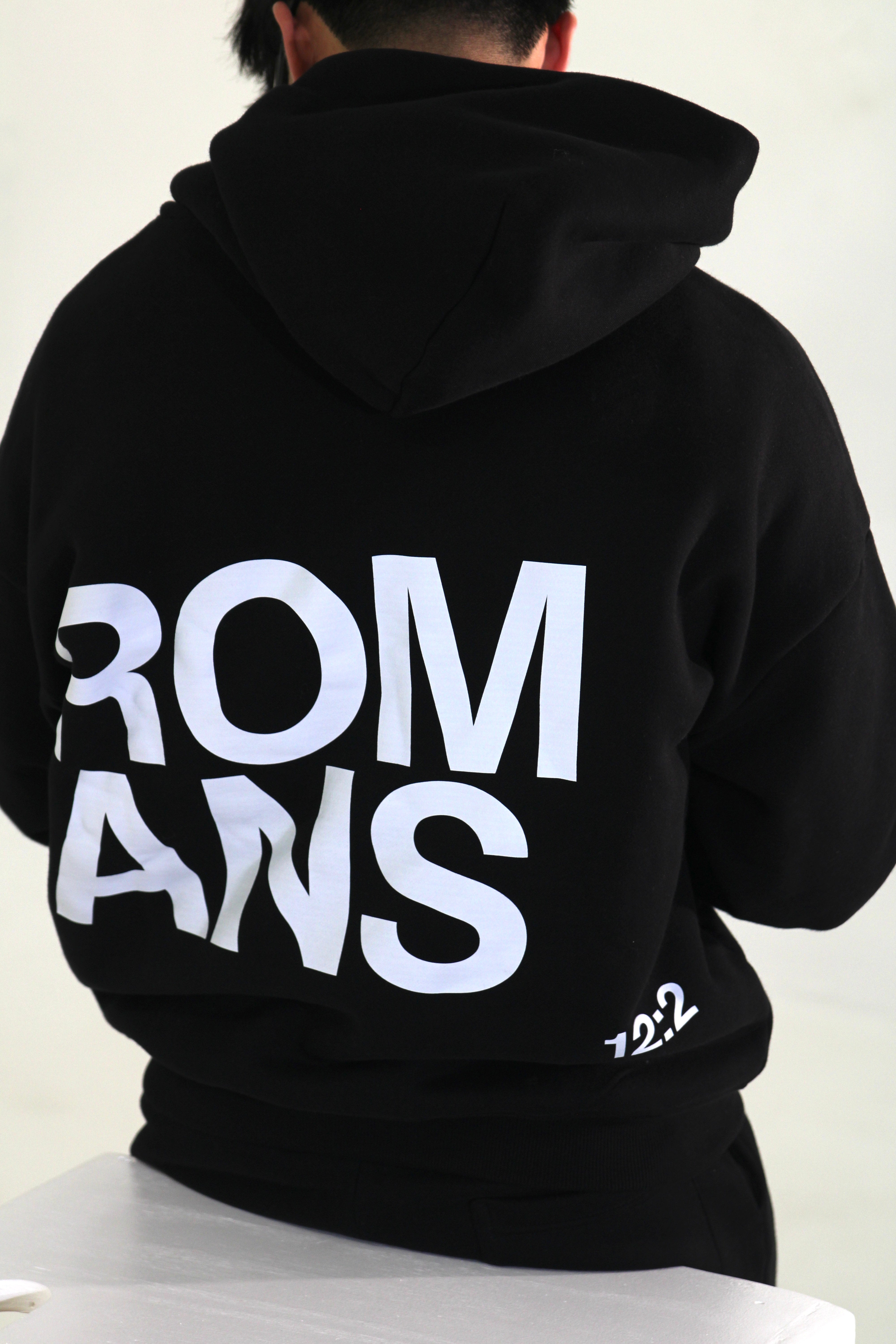 Romans Black Hoodie